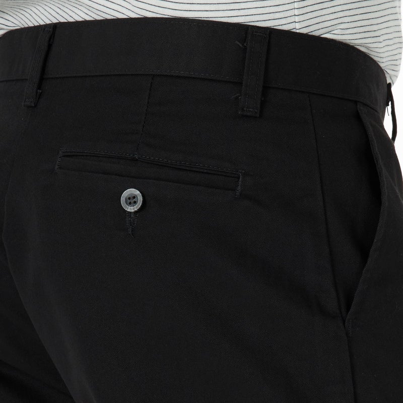 LEE Total Freedom Stretch Relaxed Fit Flat Front Pant, 36W x 30L, Black - Image 2